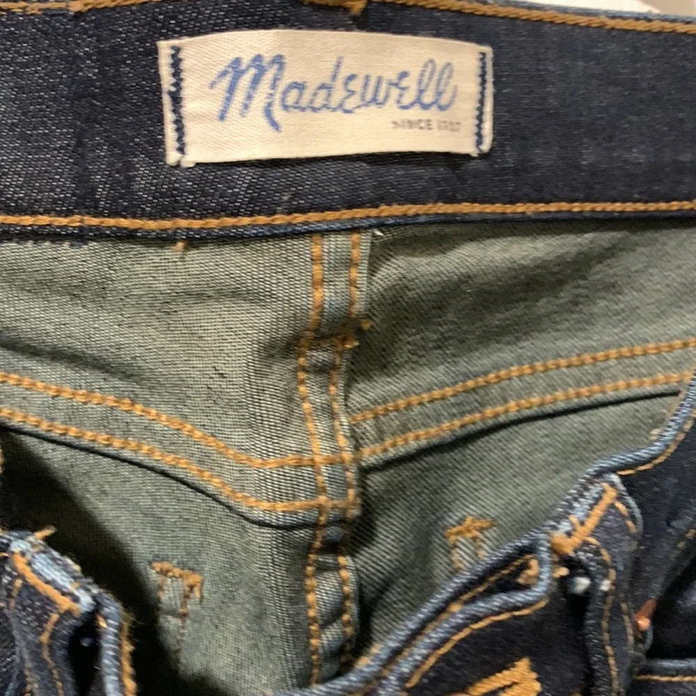 Skinny Skinny Madewell Jeans Dark Denim 5 pocket Jeans Excellent Condition Sz 24 - Picture 4 of 8